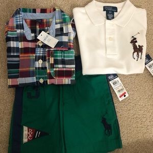 NWT bundle boys items 3T Ralph Lauren Polo and GAP